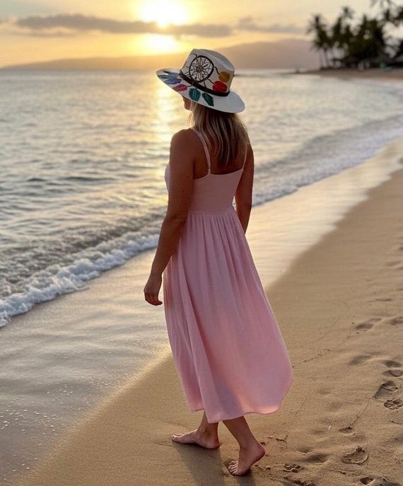 Dream Catcher Sun Hat: Feather Boho Festival Cowgirl Style  display picture 1