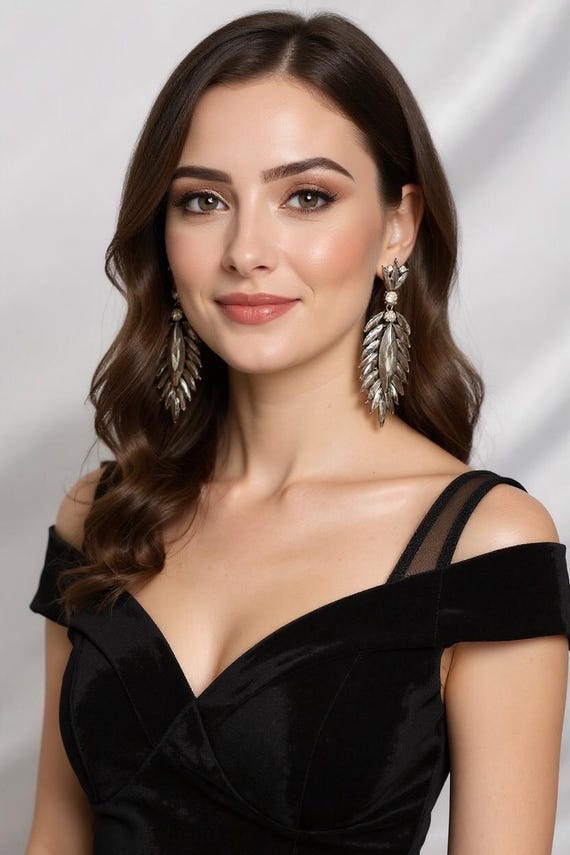 Swarovski Crystal Statement Earrings: Marquis Cut Formal Jewelry Swarovski Crystal Statement Earrings: Marquis Cut Formal Jewelry