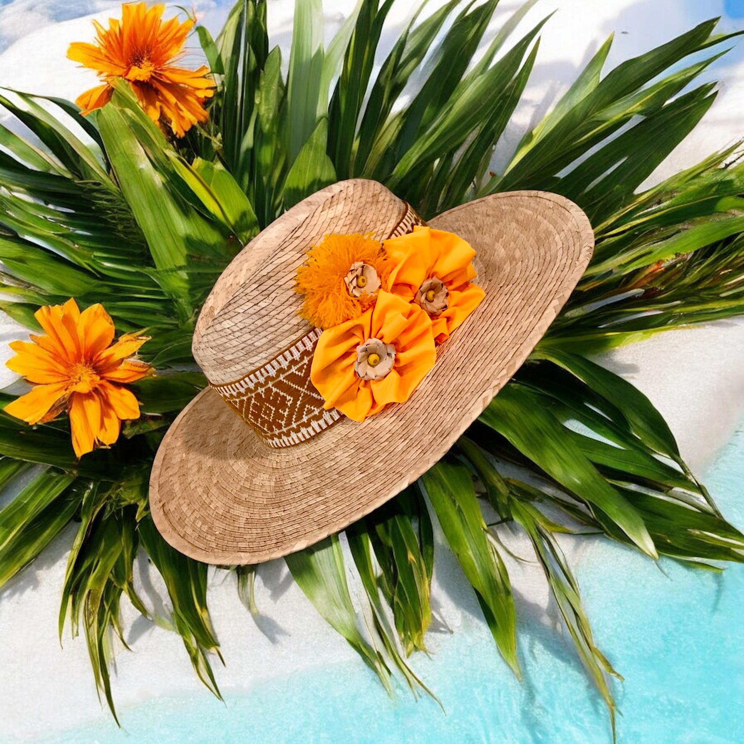 Decorated Hats,great Quality Straw Hat Embellished With Trim  display picture 1