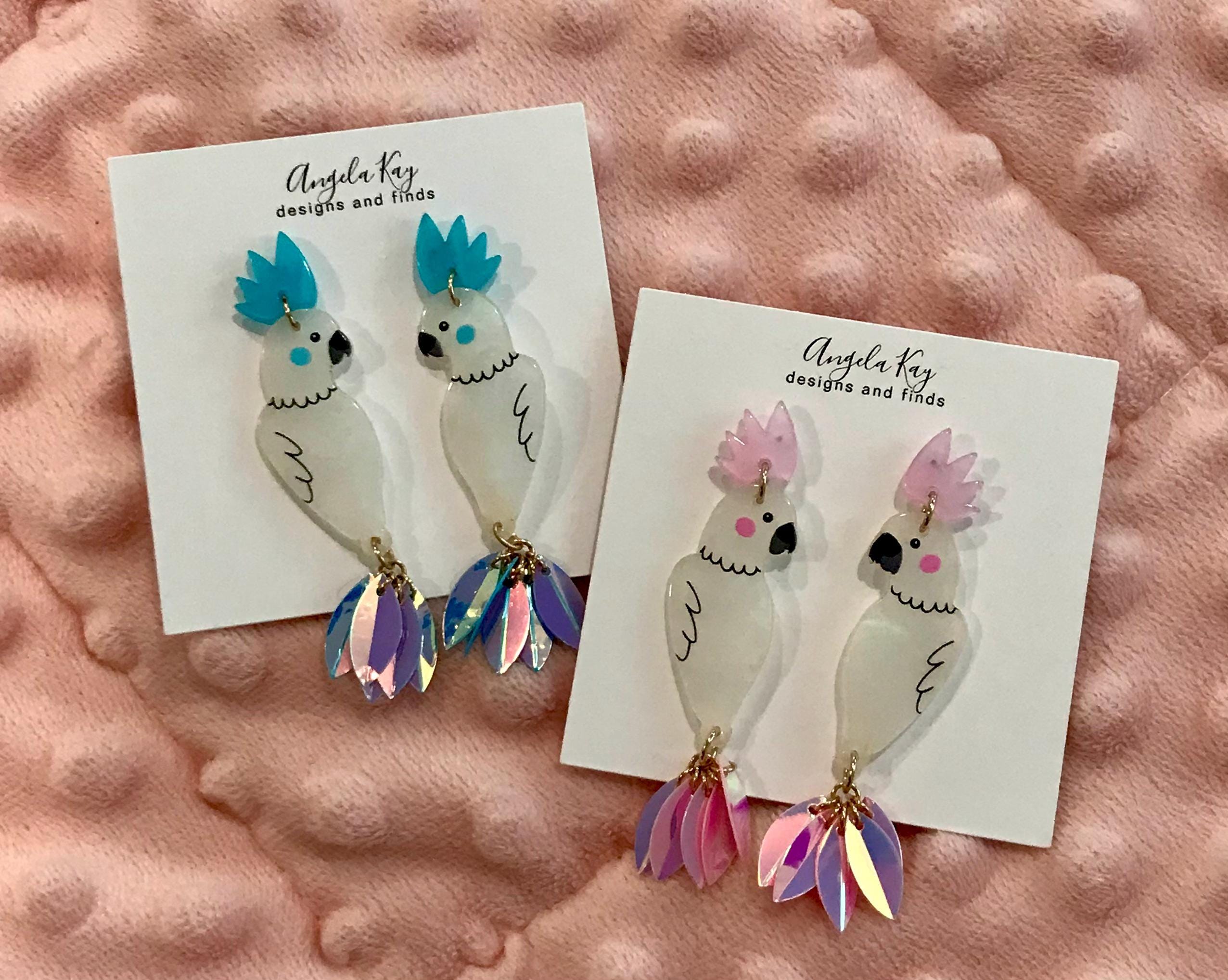 Orecchini A Pappagallo Donna In Acrilico – Stile Hawaii, Gioielli Estivi Boho Per Spiaggia E Feste - 2