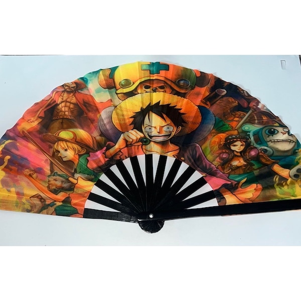 One Piece Large Hand Rave Fan