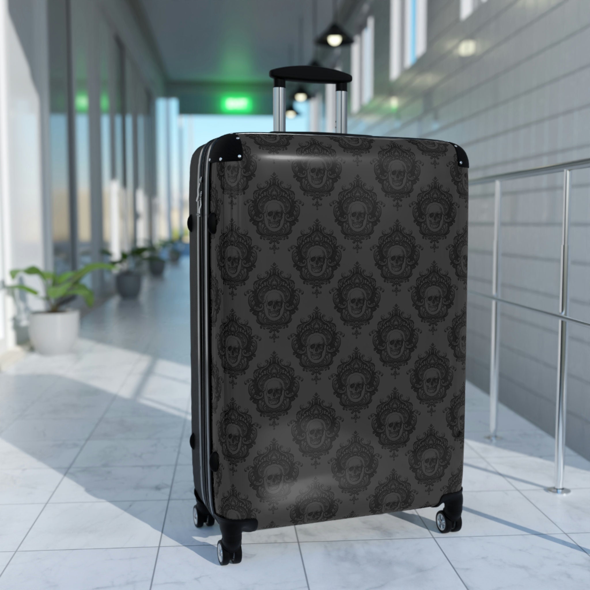 Gothic Skull Suitcase, Skull Suitcase, Carry on luggage, Medium Luggage,  Large Luggage