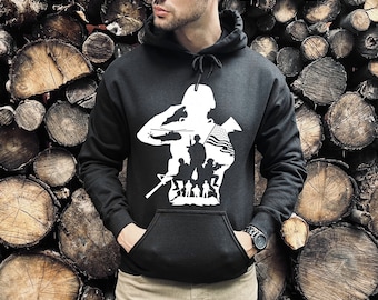 Military Hoodie, Veteran Hoodie, Veterans Day Hoodie, Patriotic Hoodie, American Flag Hoodie, Veterans Day Gift, Memorial Day Hoodie, Army