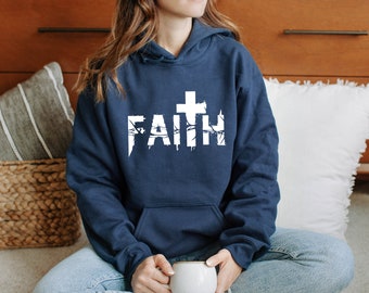 Faith Hoodie, Christian Gift, Christian Hoodie, Religious Hoodie, Church Hoodie, Jesus Hoodie, Inspirational Hoodie, Bible Verse Hoodie