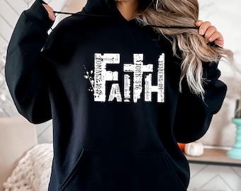 Faith Hoodie, Christian Gift, Religious Hoodie, Church Hoodie, Jesus Hoodie, Inspirational Hoodie, Bible Verse Hoodie, Christian Hoodie