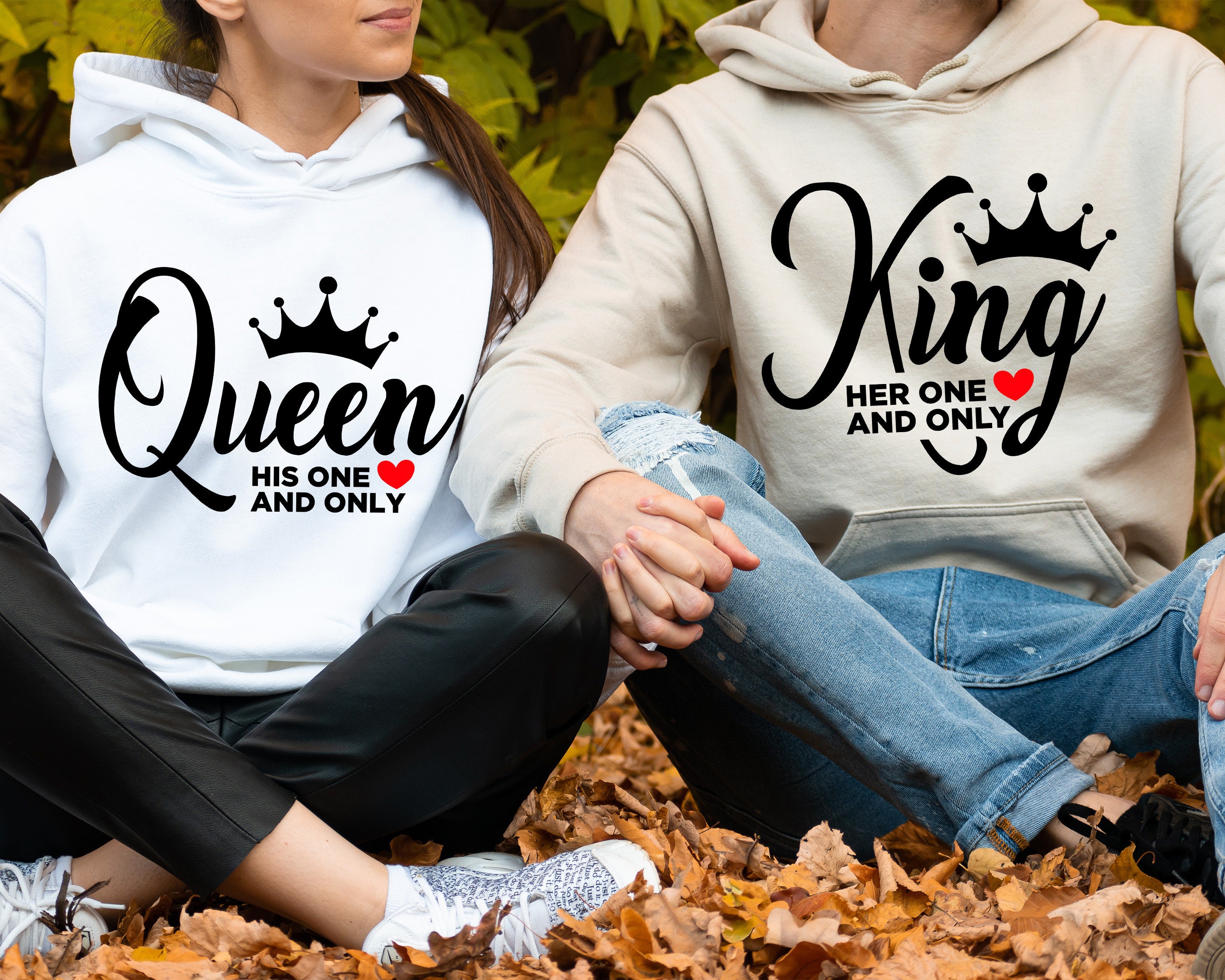 Her king his queen sweater deals