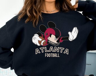 Mickey Football Kids Sweatshirt,Football Lovers Mickey Sweatshirt,Vintage Game Day Disney-Inspired Sweater,Soft Graphic Sweat for Sports Fan