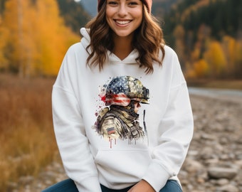 Military Hoodie, Veteran Hoodie, Veterans Day Gift, Memorial Day Hoodie, Veterans Day Hoodie, Patriotic Hoodie, American Flag Hoodie, Army