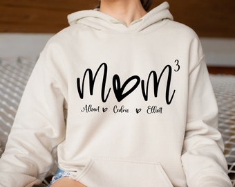 Custom Mama Hoodie, Mama Kids Hoodie, Personalized Mama Hoodie, Retro Mama Hoodie, Mama Gift, Mother's Day Hoodie, Cool Mom Hoodie