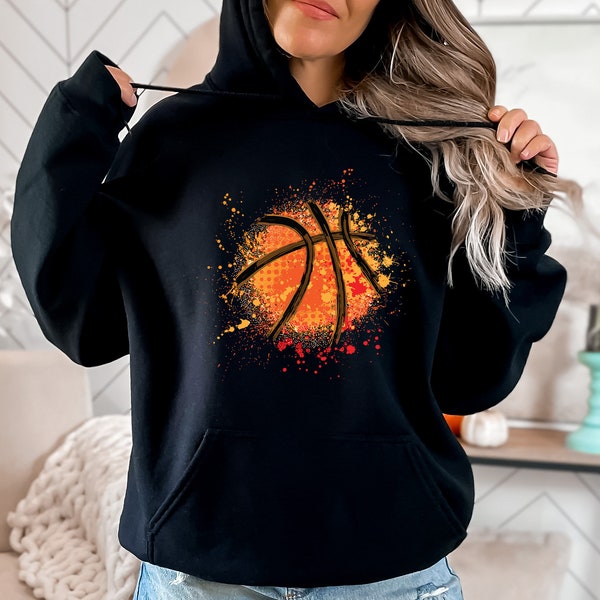 Basketball Ball Hoodies, Basketball Gift, Game Day Hoodies, Basketball Day, Basketball Game Day, Basketball Lovers Hoodie, Basketball Tee