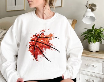 Basketball Ball Sweatshirt, Basketball Lovers, Game Day Sweatshirt, Basketball Mom Sweatshirt, Game Day Sweatshirt, Basketball Game Day