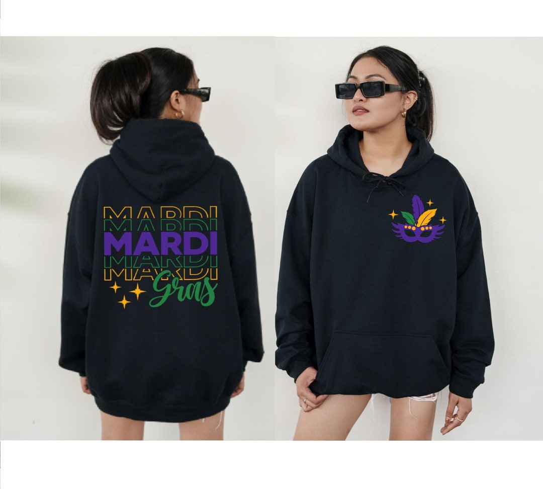 green mardi gras hoodie