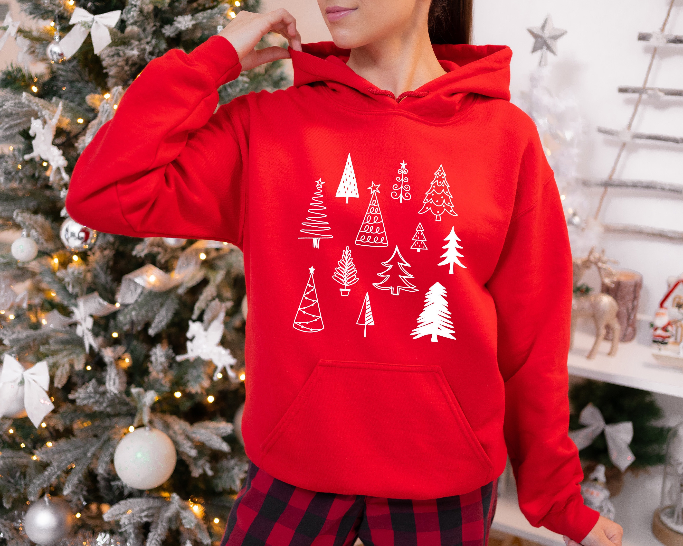 Christmas Tree Hoodie Tree Hoodie Christmas Gift Xmas Gift Merry Christmas Gift Happy Christmas Hoodie Vacation Hoodie Tree Gift Etsy