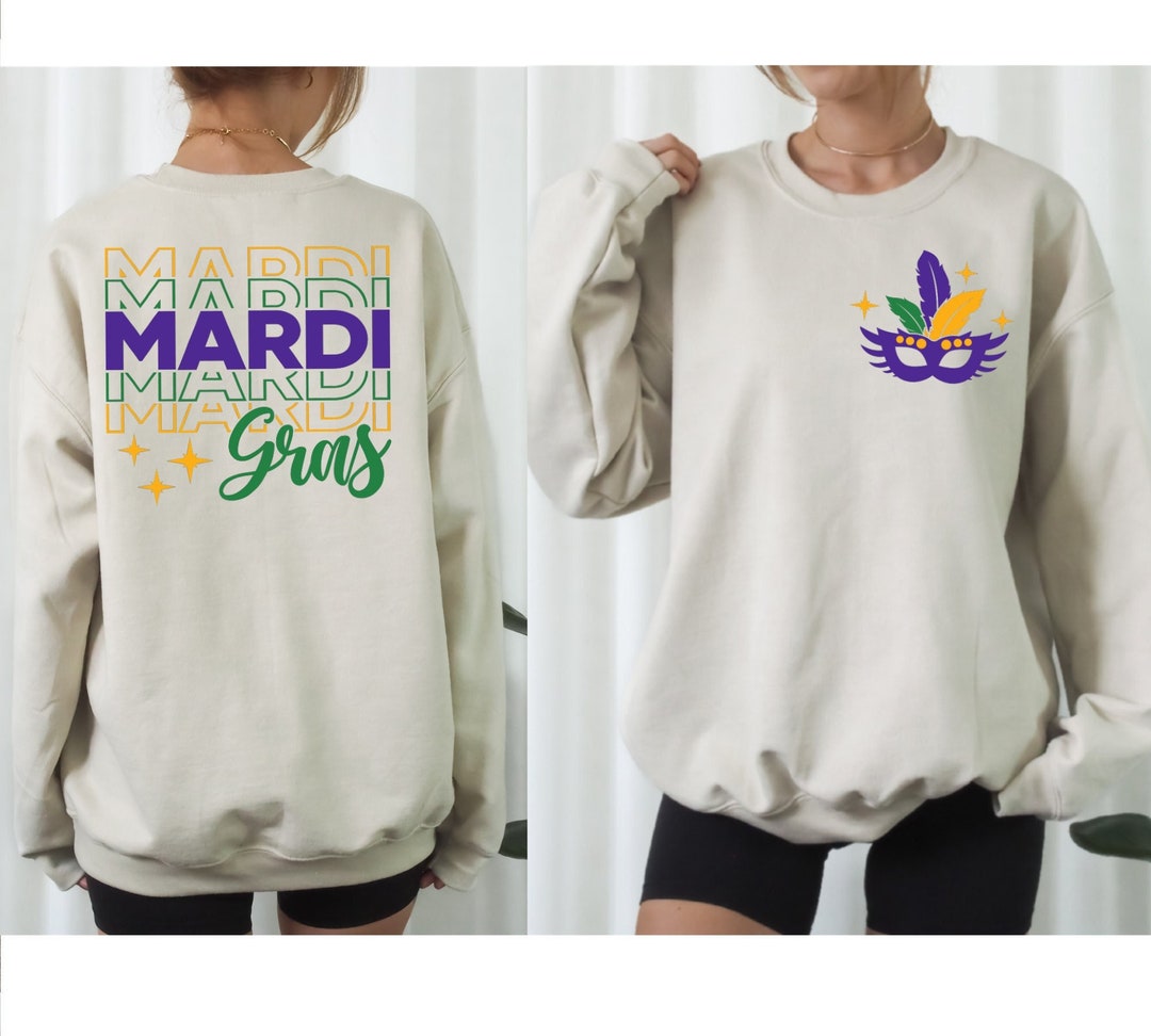 Mardi Gras Striped Streetcar Sweatshirt main image 0