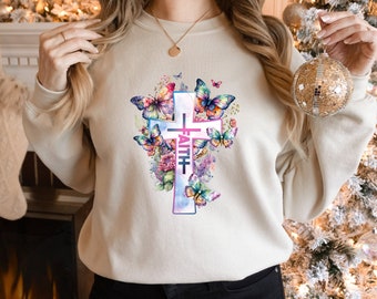 Faith Sweatshirt, Faith Sweat, Bible Verse Sweatshirt, Christian Gift, Religious Shirt, Spiritual Gift, Church Sweater, Christian Sweatshirt
