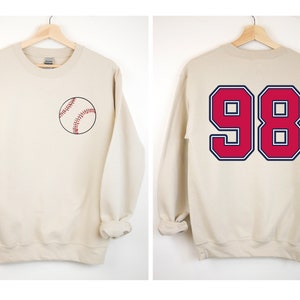 98 Sweatshirt, Baseball Sweater, 98 Sweat, Country Music Sweater, Western Sweater, 98 Baseball Sweatshirt, Country Music Gift, Music Sweat