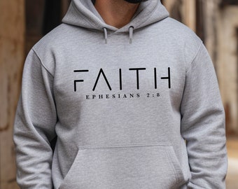 Faith Hoodie, Christian Gift, Christian Hoodie, Inspirational Hoodie, Bible Verse Hoodie, Religious Hoodie, Church Hoodie, Jesus Hoodie