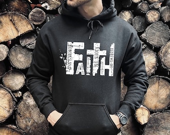 Faith Hoodie, Christian Gift, Religious Hoodie, Church Hoodie, Jesus Hoodie, Inspirational Hoodie, Bible Verse Hoodie, Christian Hoodie