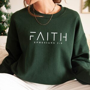 Faith Sweatshirt, Christian Gift, Religious Shirt, Spiritual Gift, Jesus Sweatshirt, Faith Sweater, Church Sweater, Christian Sweatshirt