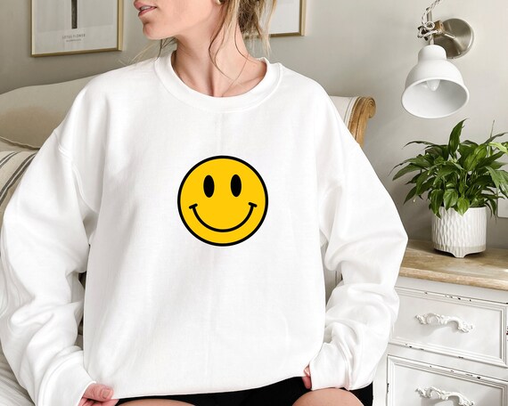 Smiley Faces Sweatshirts Cute Smiley Face Sweater Smiling Emoji