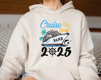 Cruise Squad Hoodie, Family Cruise Hoodie, Cruise Vacation Hoodie, 2025 Cruise Squad Hoodie, Custom Cruise Hoodie, Cruise Trip Hoodie