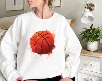 Basketball Ball Sweatshirt, Game Day Sweatshirt, Basketball Mom Sweatshirt, Game Day Sweatshirt, Basketball Game Day, Basketball Lovers