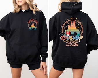 Trendy Disney 2025 Hoodie,Disney Family Vacation 2025 Hoodie,Disney Family Trip Hoodie,Family Matching Hoodie,Disneyland Hoodie