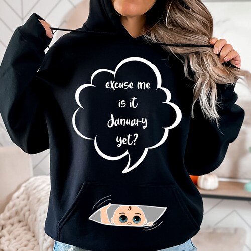 Custom Pregnancy Announcement Sweatshirt Excuse Me is It Etsy