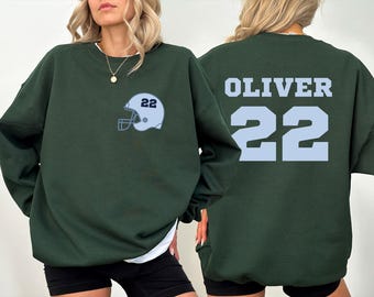 Vintage Football Game Day Sweatshirt Custom Jersey Crewneck Team Spirit Pullover Cozy High School Football Fan Sweater