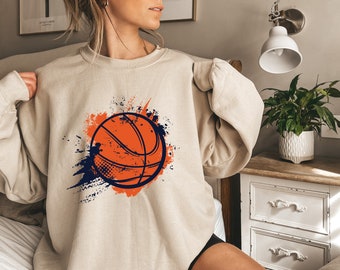 Basketball Ball Sweatshirt, Game Day Sweatshirt, Basketball Mom Sweatshirt, Game Day Sweatshirt, Basketball Game Day, Basketball Lovers