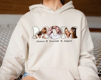 Custom Mom Photo Hoodie, Personalized Mom Tee, Mother's Day Gift,Custom Hoodie With Photo,Custom Mother Hoodie,Custom Mom Gift,Grandma Photo