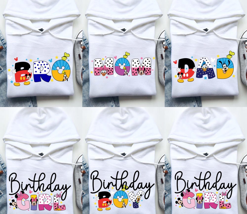 Mickey Birthday Family Hoodie, Birthday Matching Family Hoodie, Mickey Birthday Hoodie, Birthday Disney Family Hoodie, Birthday Boy Family
