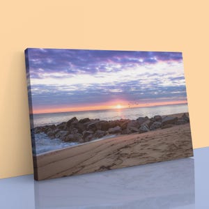 Fotografia di Plum Island, Massachusetts, spiaggia, alba, stampa, arte murale del New England