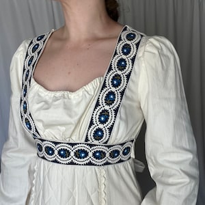 1970s Gunne Sax by Jessica San Francisco (with original tag) Cream Renaissance Maxi Dress