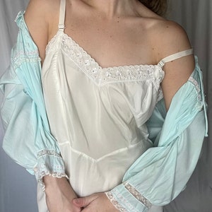 Barbizon Acetate Slip Nightgown and Bed Jacket