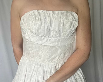 Vintage Strapless Acetate Bridal Gown