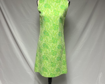 Custom Tailor by Nardis of Dallas Green Vintage Mod Dress
