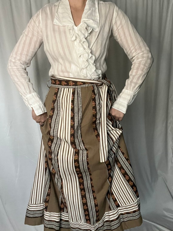 Handmade Prairie Patchwork Maxi Skirt