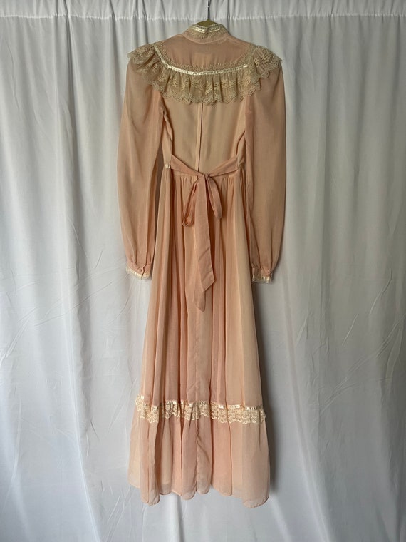 1970s GUNNE SAX ROMANTIC RENAISSANCE BRIDAL MAXI DRESS