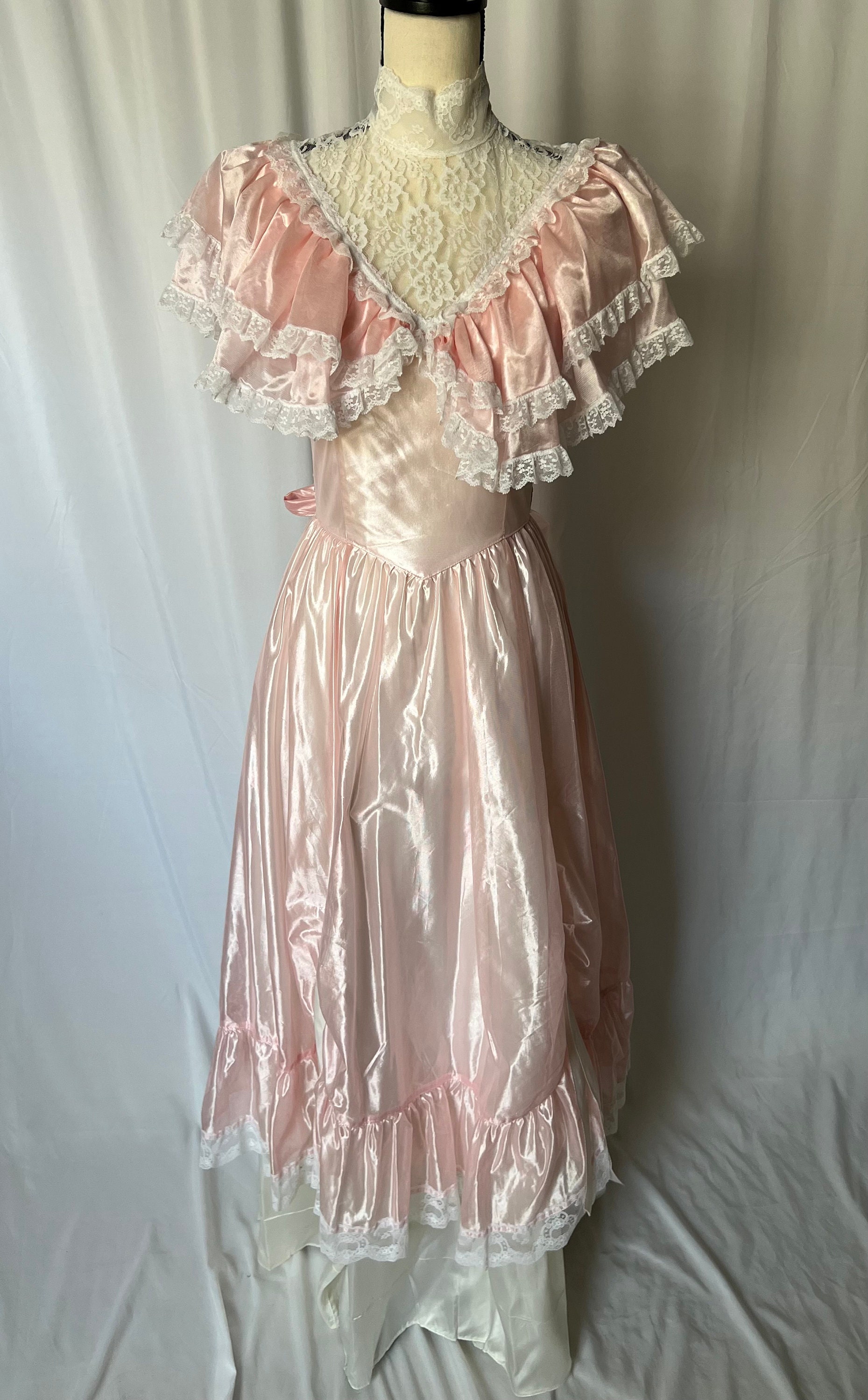 1980s Gunne Sax by Jessica Mcclintock (with Original Tag) Pink Saloon ...