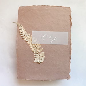 Calligraphy Vellum Wedding Place Cards image 6