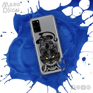 Black Cat Tattoo Art Deco | Clear Case for Samsung®