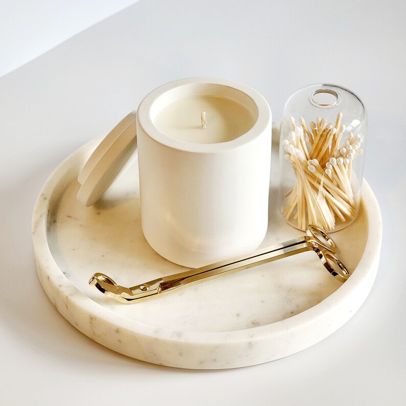 Winter Soy Candle Minimalist Natural Soy Candle Christmas Gift Handmade