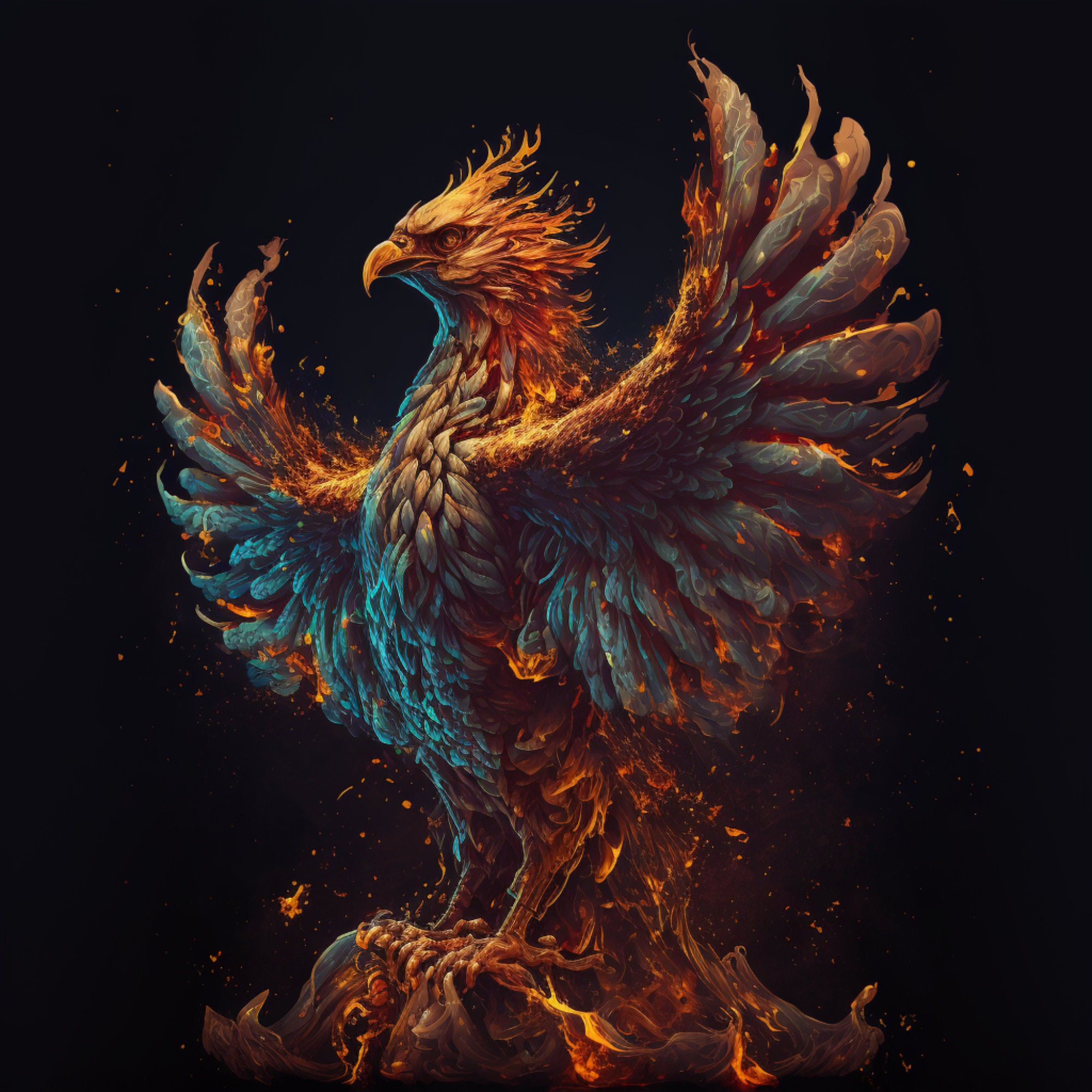 AI Art, Digital Phoenix, AI Digital Fantasy Art, Unreal Art, Fantasy Poster Home Wand Dekor Geschenkidee, KI Kunst, Phoenix, Digital Print AI Art, Digital Phoenix, AI Digital Fantasy Art, Unreal Art, Fantasy Poster Home Wand Dekor Geschenkidee, KI Kunst, Phoenix, Digital Print