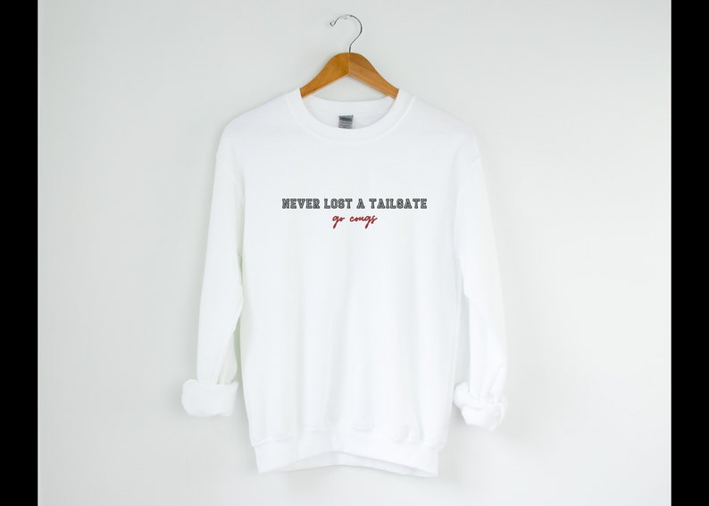 Customizable NEVER LOST TAILGATE Crewneck Sweatshirt Etsy