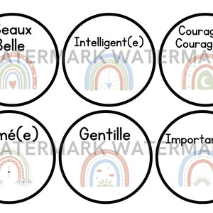 French classroom affirmations | Classroom decor | Je suis | Positive affirmations | Printable | Digital download