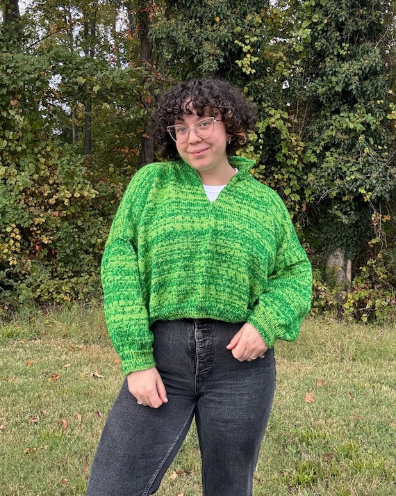 PDF: Brain Stew Pullover - Digital Knitting Pattern, Checkered 3/4