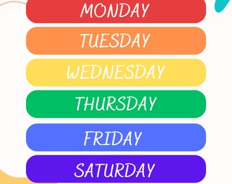 Bundle: Days of the Week and Months of the Year