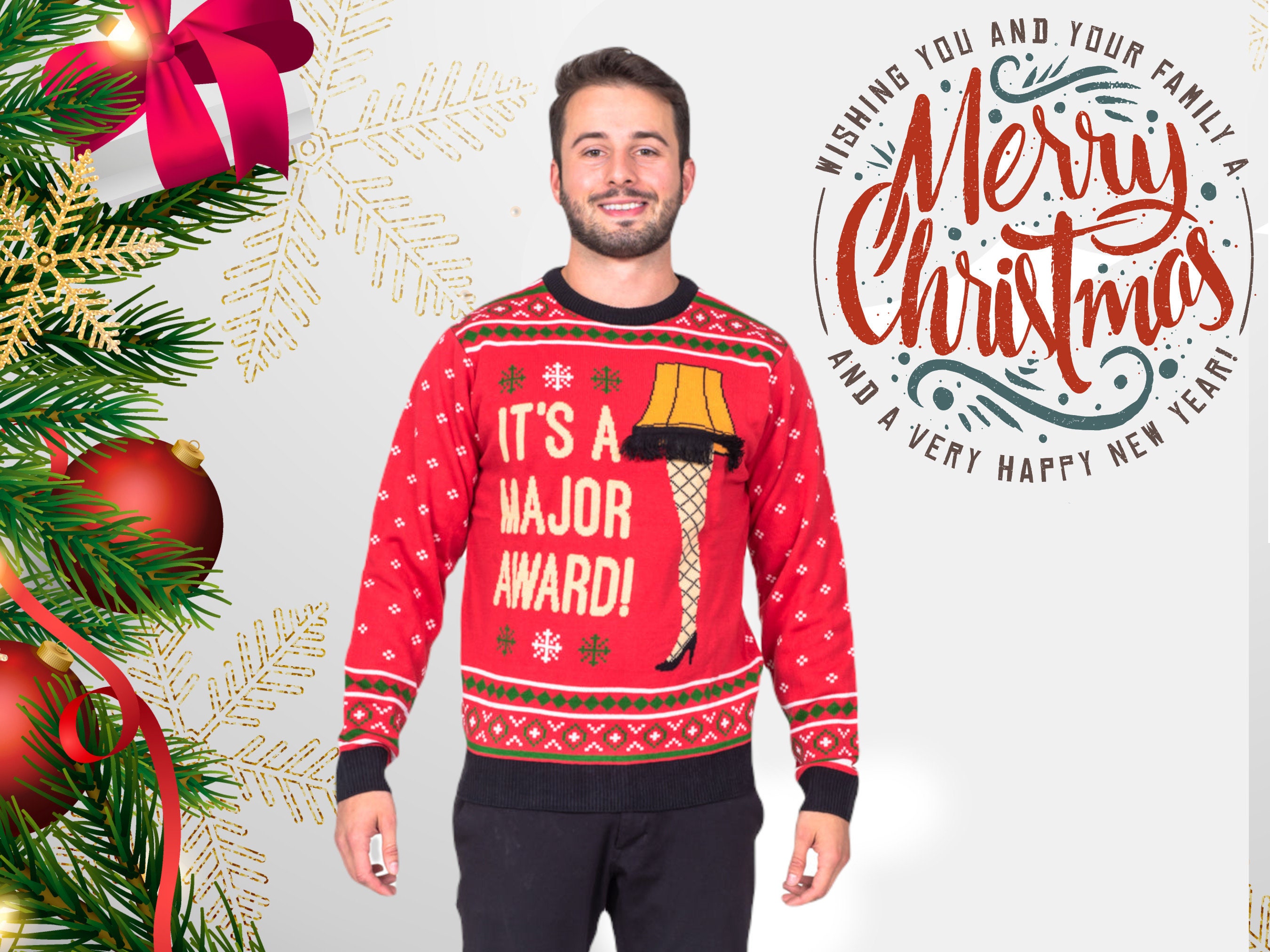 Christmas Story Leg Lamp Sweater | forum.iktva.sa