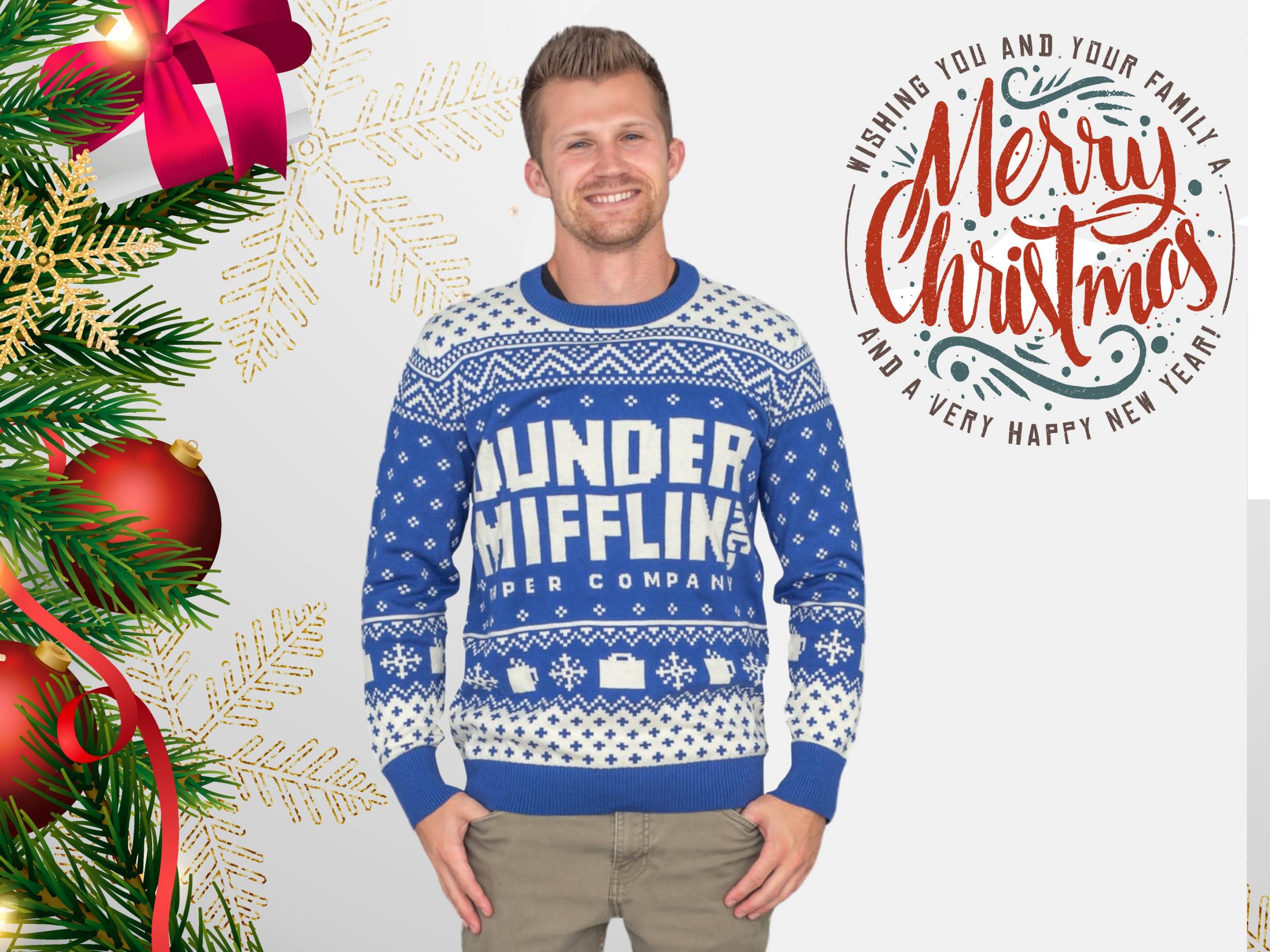 Discover The Office Dunder Mifflin Ugly Christmas Sweater
